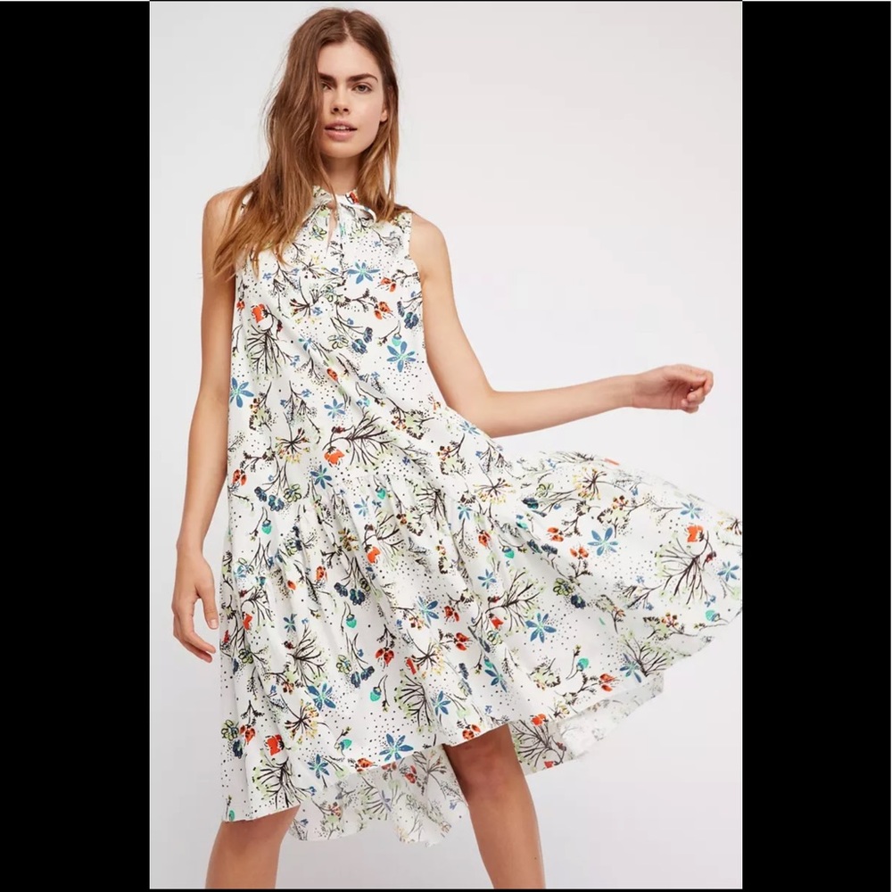 NWOT Free People flower dress